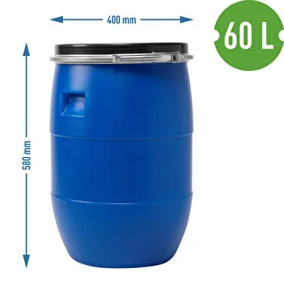 Muca kāpostu skābēšanai 60 L, ar savilkšanas stīpu, zila, Sterk – photo 9