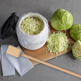 Koka kāpostu stampis / piestu, 78 cm – photo 4