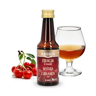 Esence ar ķiršu un brendija garšu, 40 ml - uz 4 L – photo 3