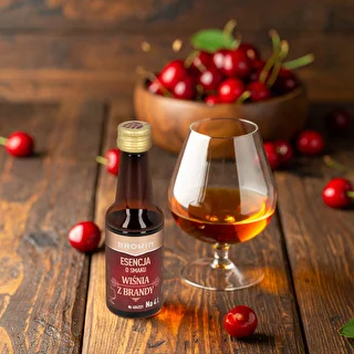 Esence ar ķiršu un brendija garšu, 40 ml - uz 4 L – photo 7