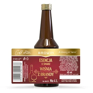Esence ar ķiršu un brendija garšu, 40 ml - uz 4 L – photo 4