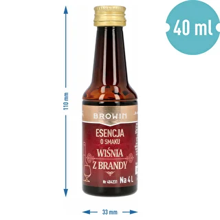 Esence ar ķiršu un brendija garšu, 40 ml - uz 4 L – photo 6