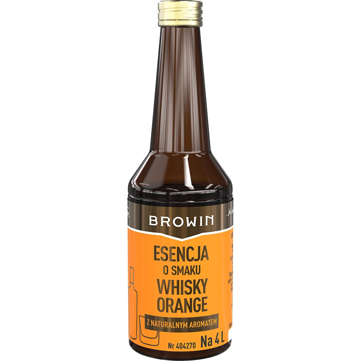 Whisky Orange garšas esence uz 4 L – 40 ml