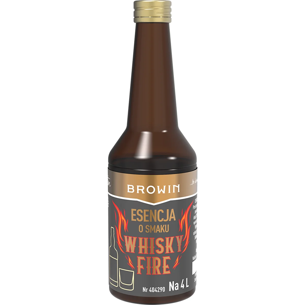 Esence ar Whisky Fire garšu uz 4 L, 40 ml