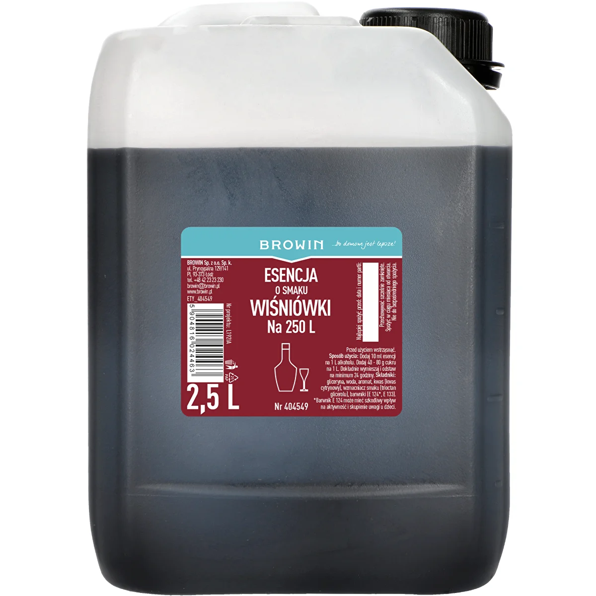 Ķiršu liķiera garša esence, 2,5 L uz 250 L gatavā dzēriena