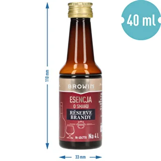 Esence ar Reserve Brandy garšu, 40 ml, uz 4L – photo 7