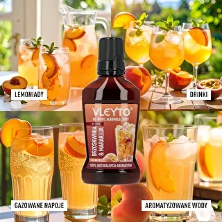 VLEYTO Persiks & Marakuja – garšas esence ar dabīgiem aromātiem, 250 ml – photo 7