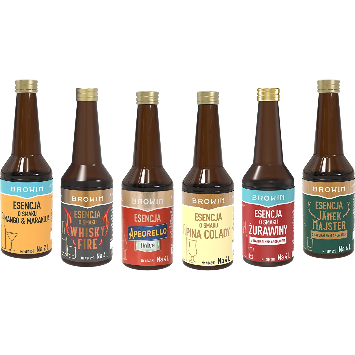 6 esenču komplekts - kokteiļu 6x40ml