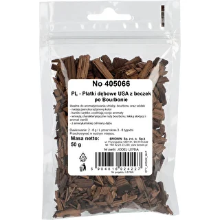 Amerikāņu ozolkoka skaidas, stipri grauzdētas, no burbona mucām, 50 g – photo 2