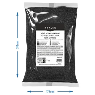 Kokosriekstu čaulu aktivētā ogle 1 kg x 10 - komplekts – photo 5