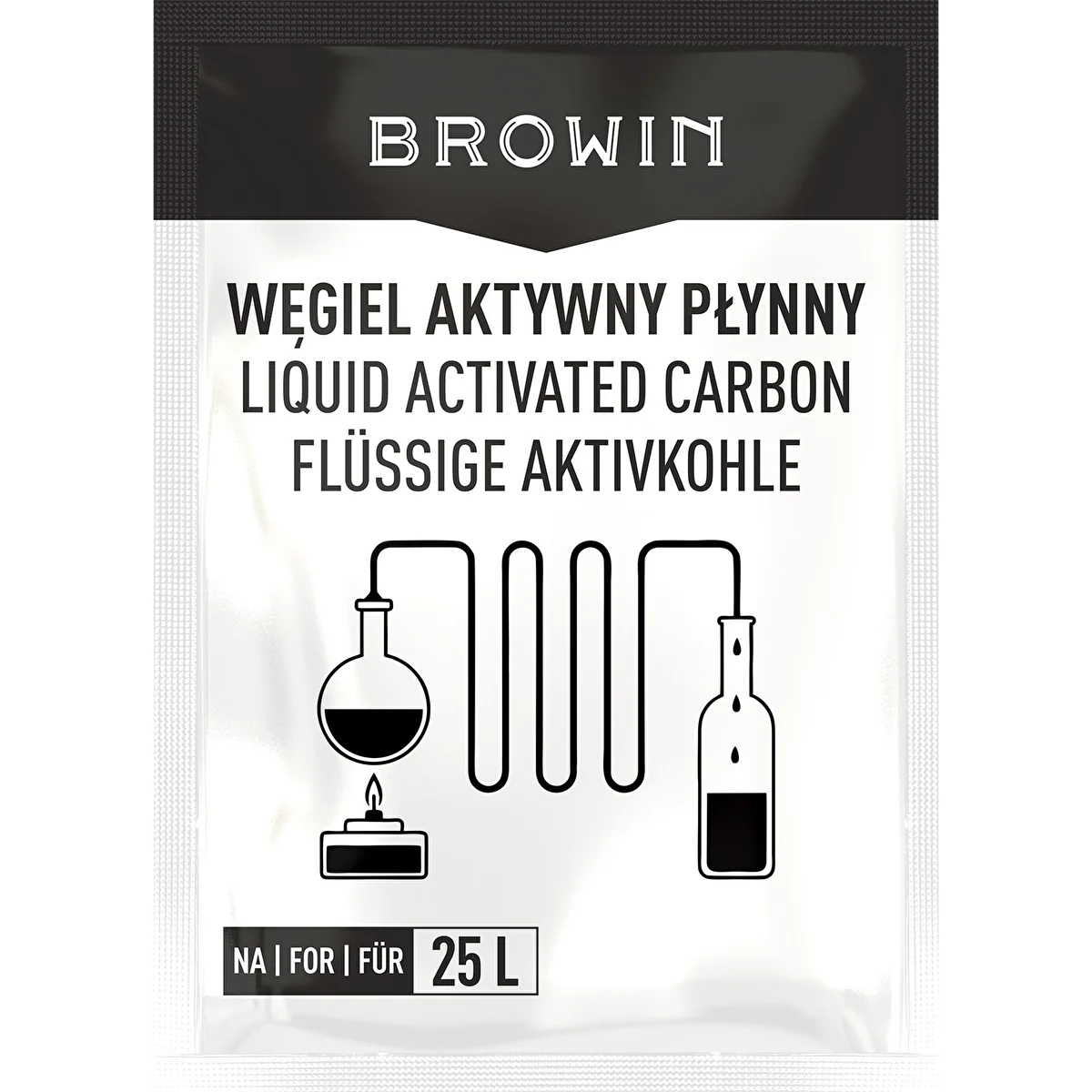 Šķidrā aktivētā ogle 25 L apjomam, 140 g