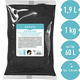 Activated Duo Carbon — akmeņogļu (minerālās) un kokosriekstu aktīvās ogles maisījums, 1 kg, uz 60 L – photo 3