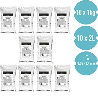 Kokosriekstu čaulu aktivētā ogle 1 kg x 10 - komplekts – photo 2