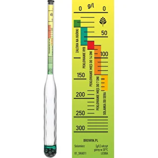 Nesaplīstošs salinometrs ar mēģeni, mērījumu diapazons: 0–300 g sāls/L – photo 4