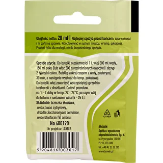 Universālie vīna raugi, 20 ml – photo 2