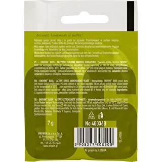 Vīna raugs Enovini® BAYA, 7 g – photo 2