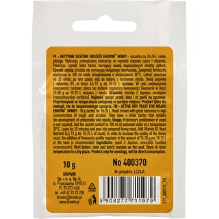 Vīna raugs Enovini® HONEY, 10 g – photo 2