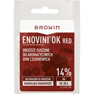 Enovini® OK RED - skābumu samazinošs vīna raugs 7 g – photo 1