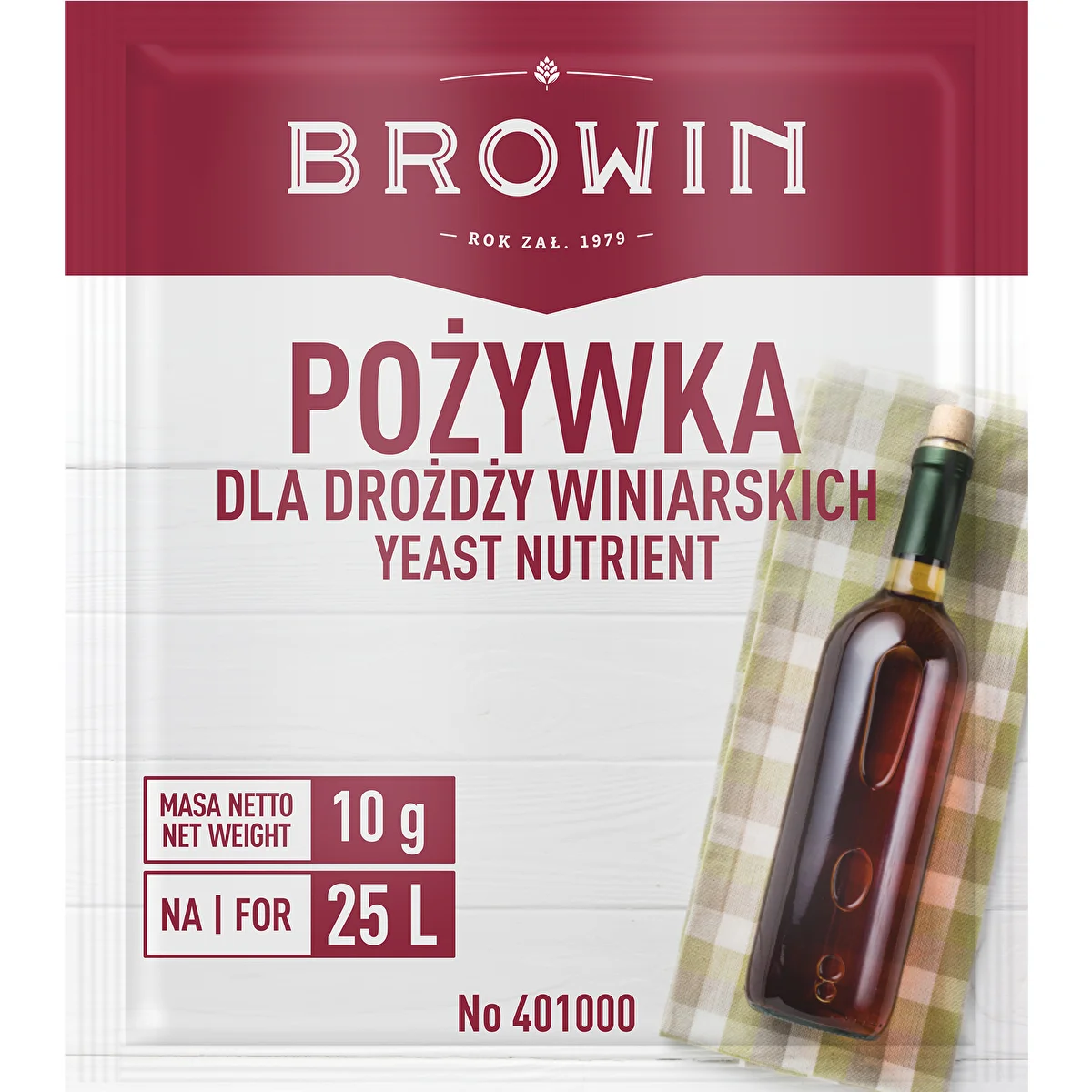 Barības viela vīna raugiem, 10 g