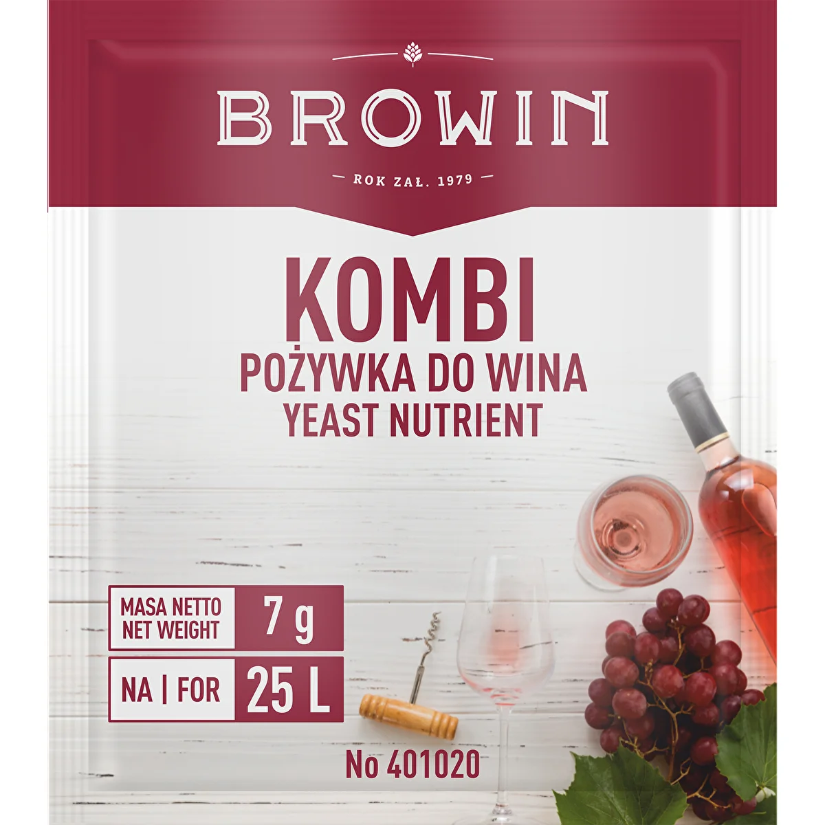 Rauga barības viela vīnam KOMBI, 7 g