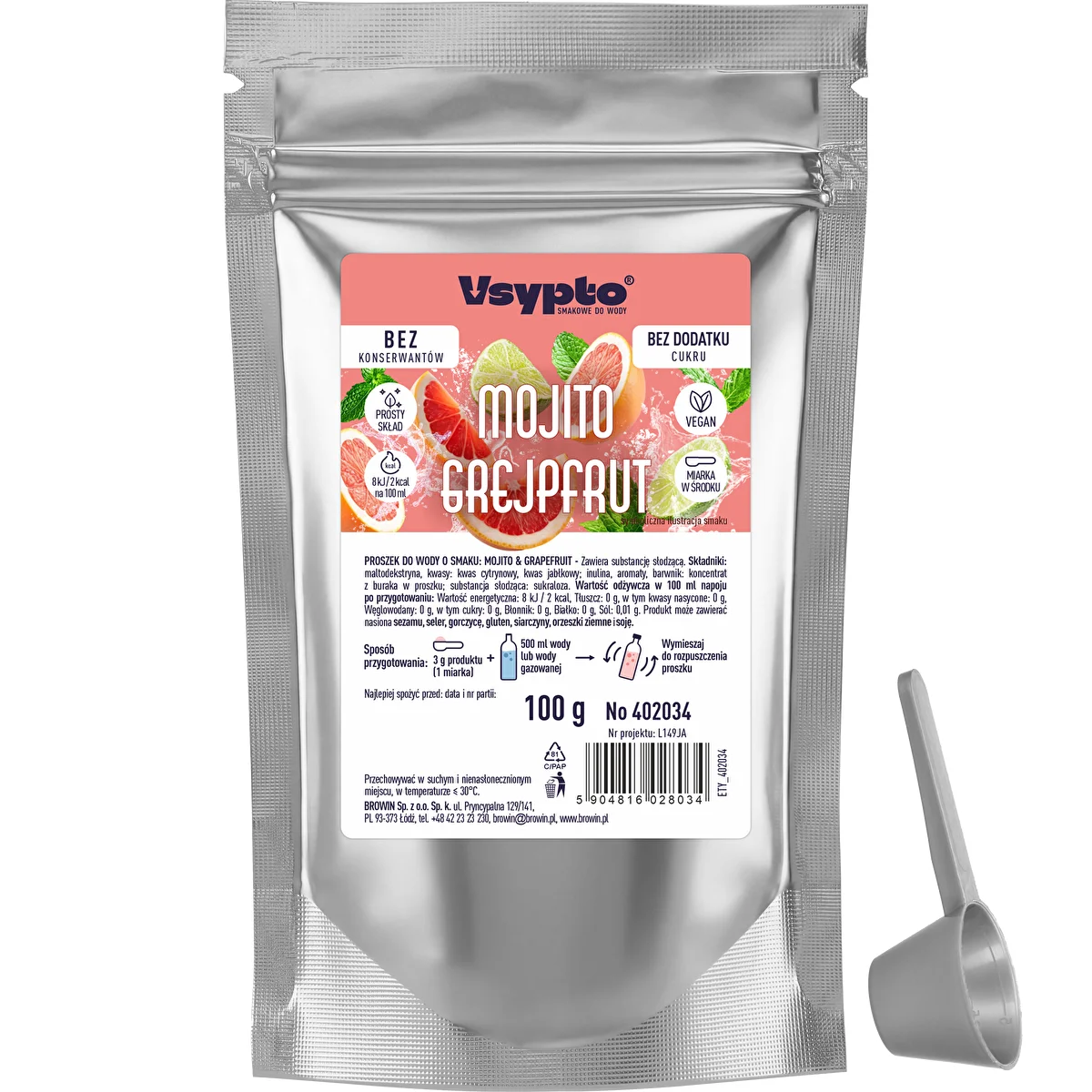 VSYPTO ar Mojito greipfrūta garšu, 100 g