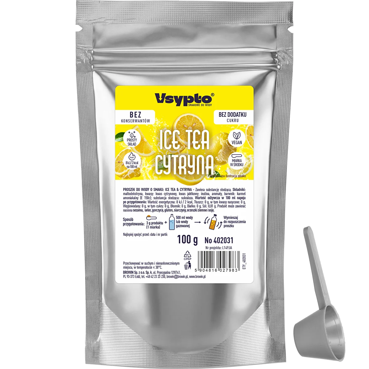 VSYPTO ar Ice Tea Citrona garšu, 100 g