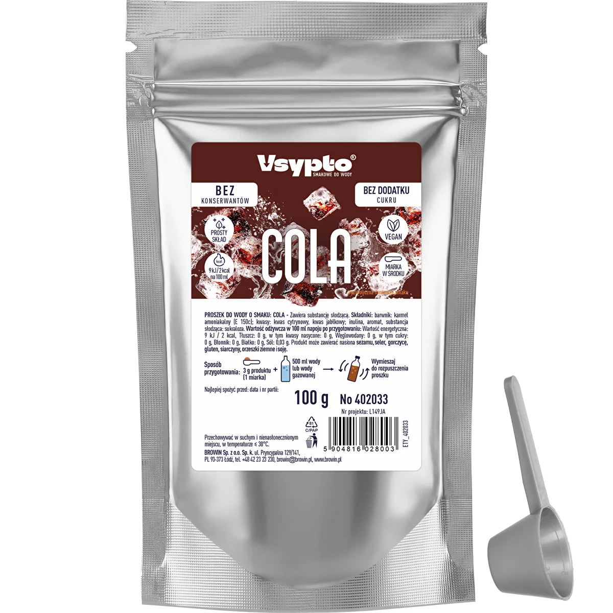 Vsypto ar kolas garšu, 100 g