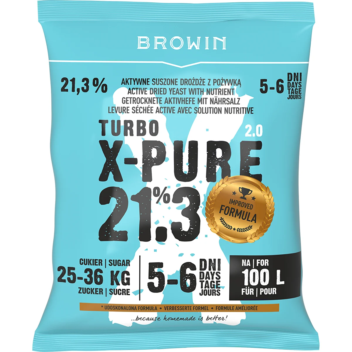 Turbo raugs X-Pure 21,3%, 100 L