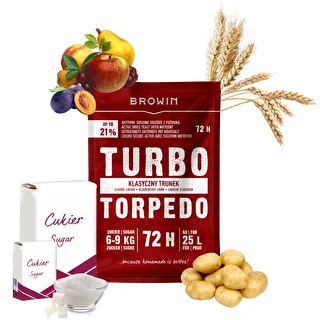 Destilācijas raugs Turbo Torpedo 72 h 21% - 120 g – photo 4