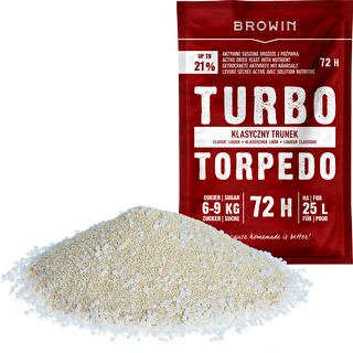 Destilācijas raugs Turbo Torpedo 72 h 21% - 120 g – photo 3