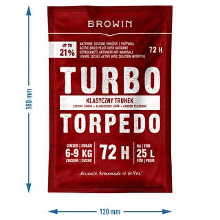 Destilācijas raugs Turbo Torpedo 72 h 21% - 120 g – photo 5
