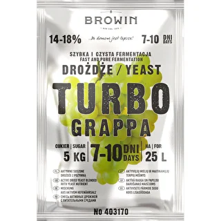 Destilācijas raugs Turbo Grappa 7-10 dienas – photo 2