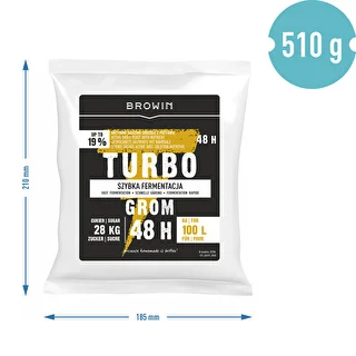 Destilācijas raugs Turbo Grom 48h 100L – photo 5
