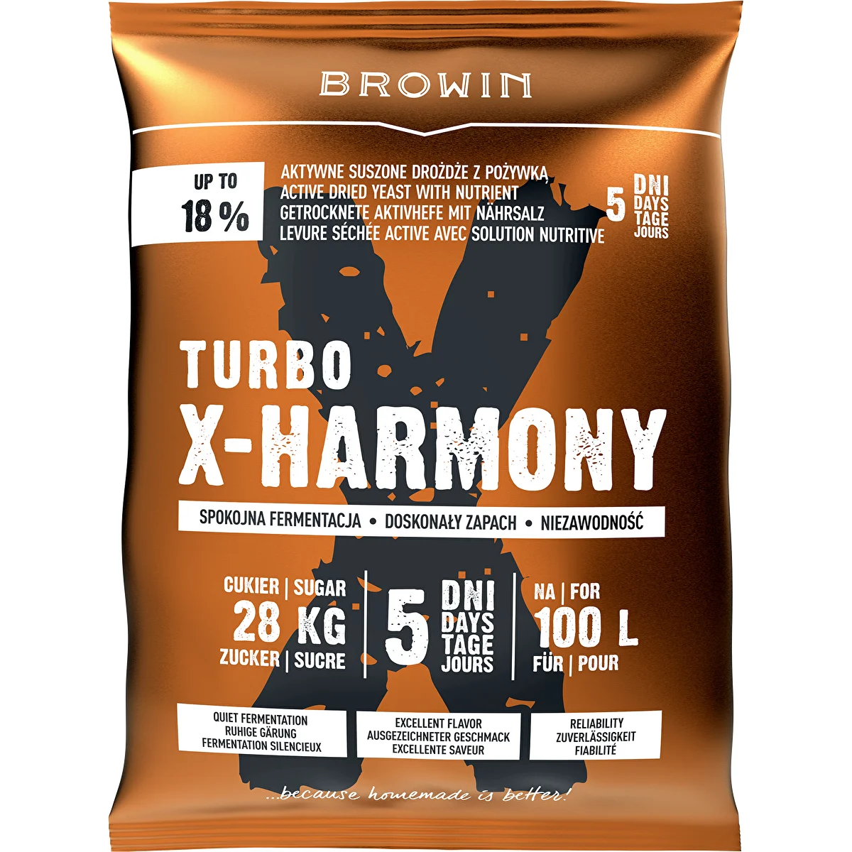 Turbo raugs X-Harmony 18%, 100 L, 360 g