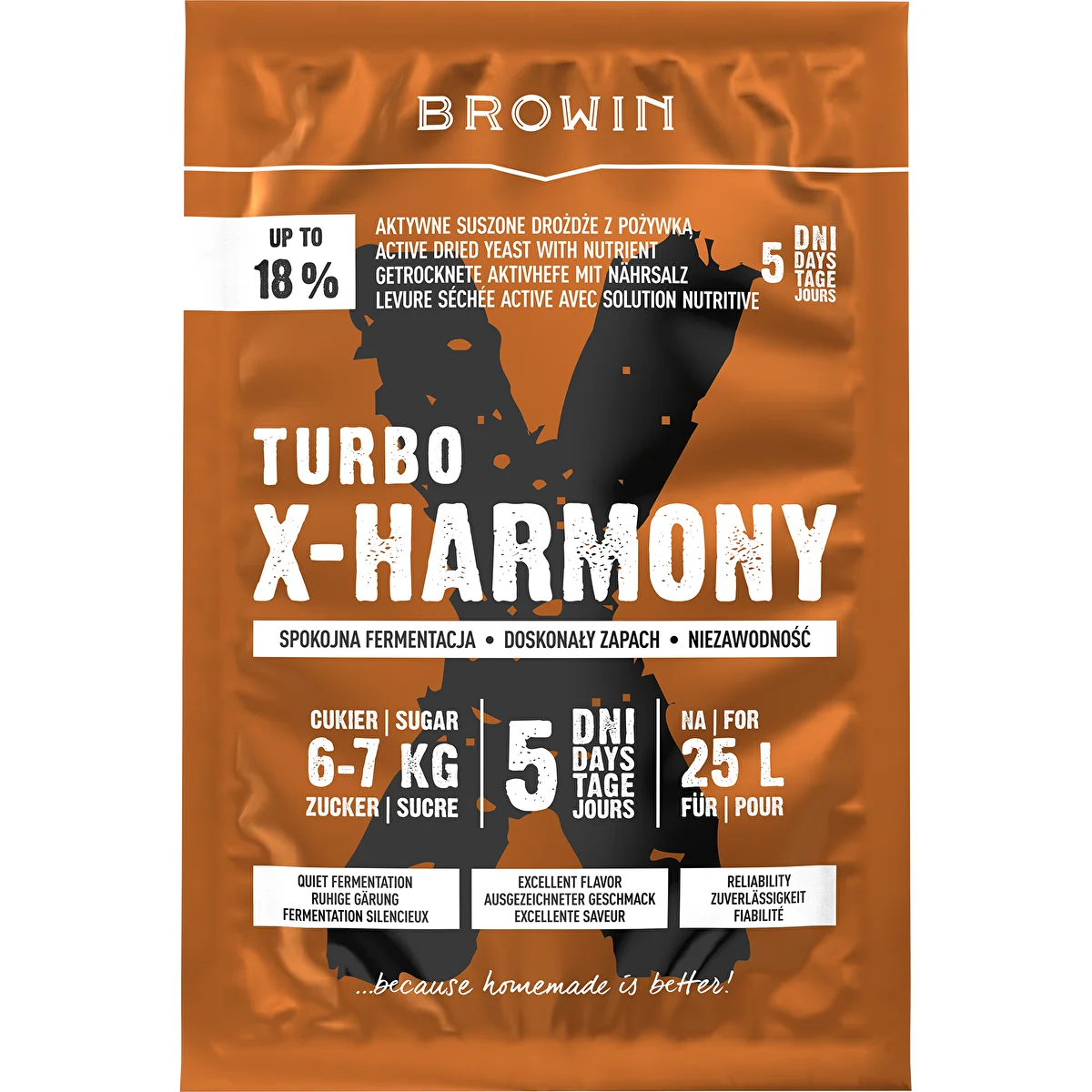 Turbo raugs X-Harmony 18%, 25 L, 138 g