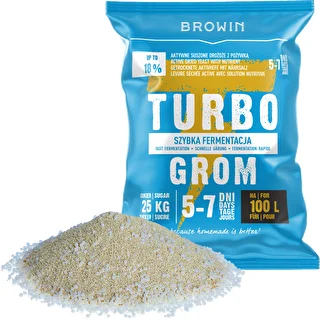 Destilācijas raugs Turbo Grom 5-7 dienas 100L – photo 3