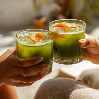 Ballīšu komplekts - Vypito Matcha un aprikoze – photo 12