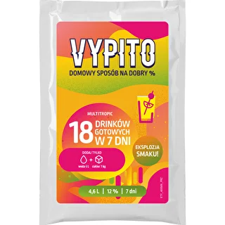 VYPITO 12%, paciņa 18 kokteiļiem – Multitropic, 126 g