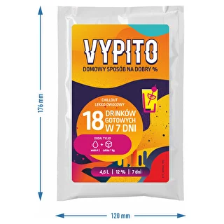VYPITO 12%, paciņa 18 kokteiļiem - Chillout viegli augļains, 126 g – photo 4