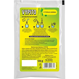 VYPITO 12%, paciņa 18 kokteiļiem - Citrons & laims, 126 g – photo 2