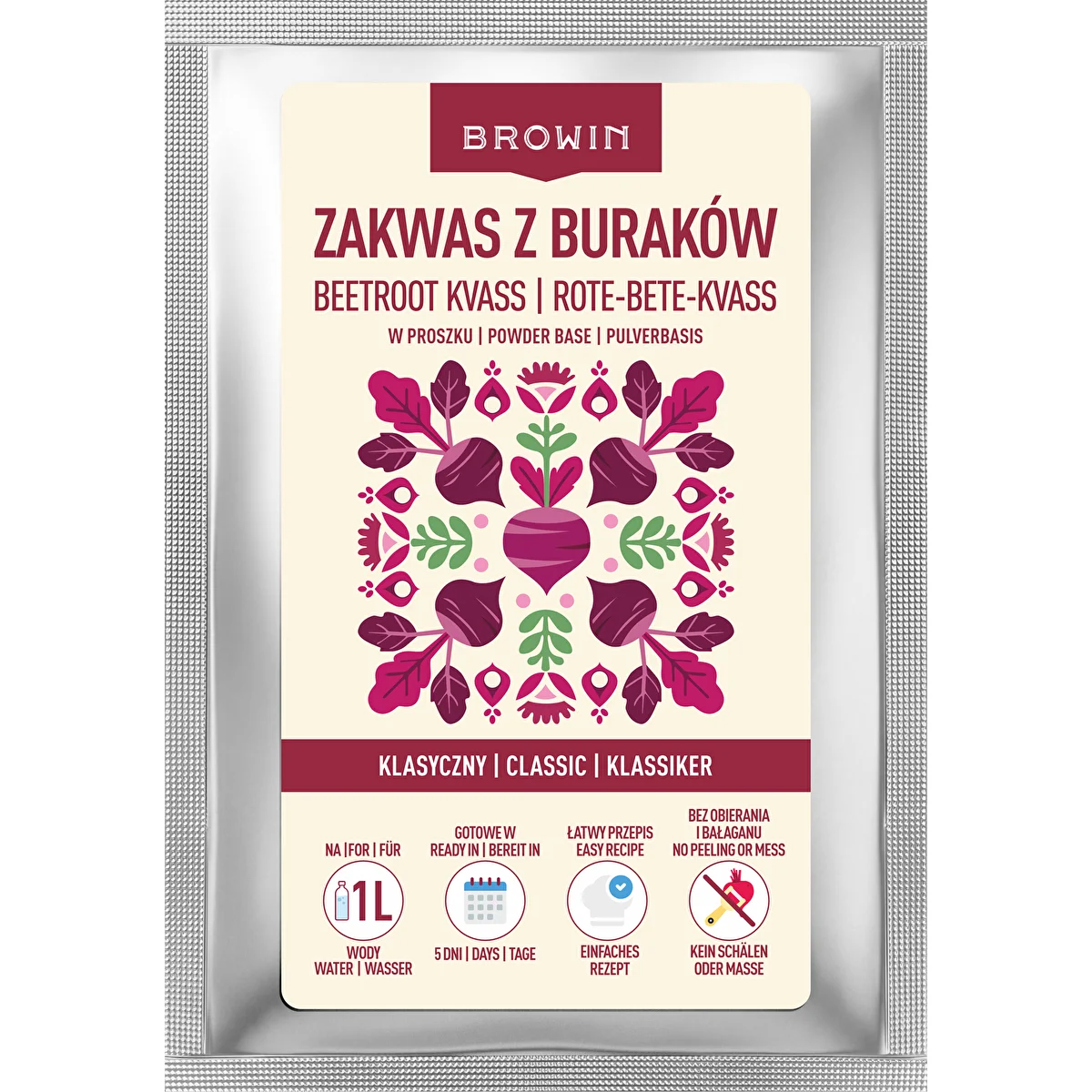 Biešu ieraugs pulverī, klasiskā garša, 36 g