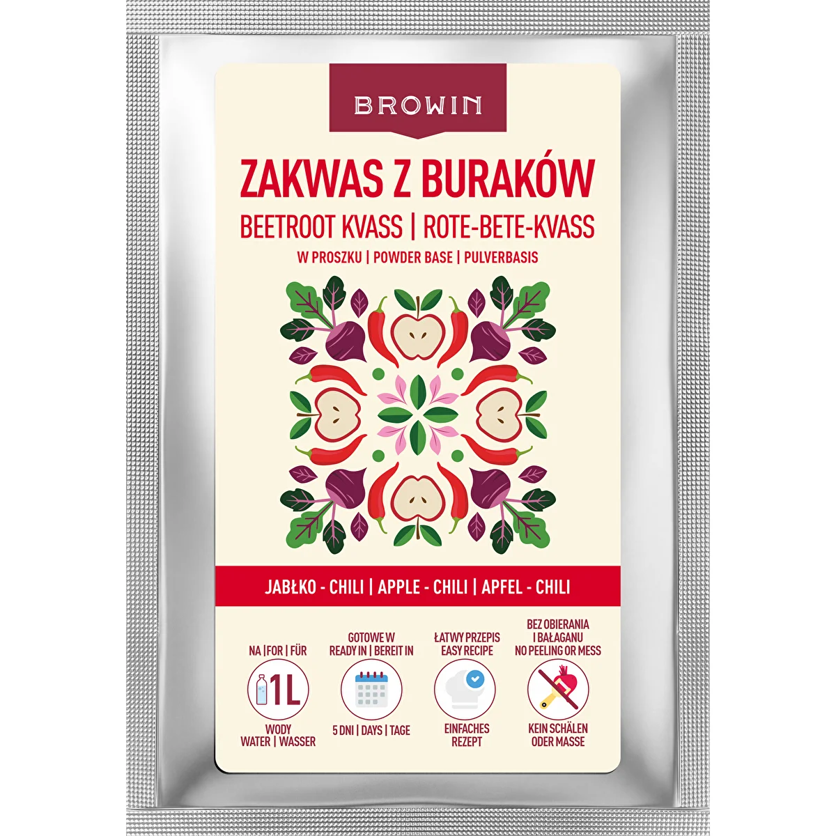 Biešu ieraugs pulverī ābols - čili, 36 g