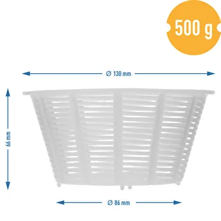 Apaļa siera veidne Ø 13 x 7 cm, paredzēta 500 g – photo 4