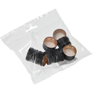 Pudeļu skrūvējamais korķis fi 28/18 mm - melns, 8 gab. – photo 3