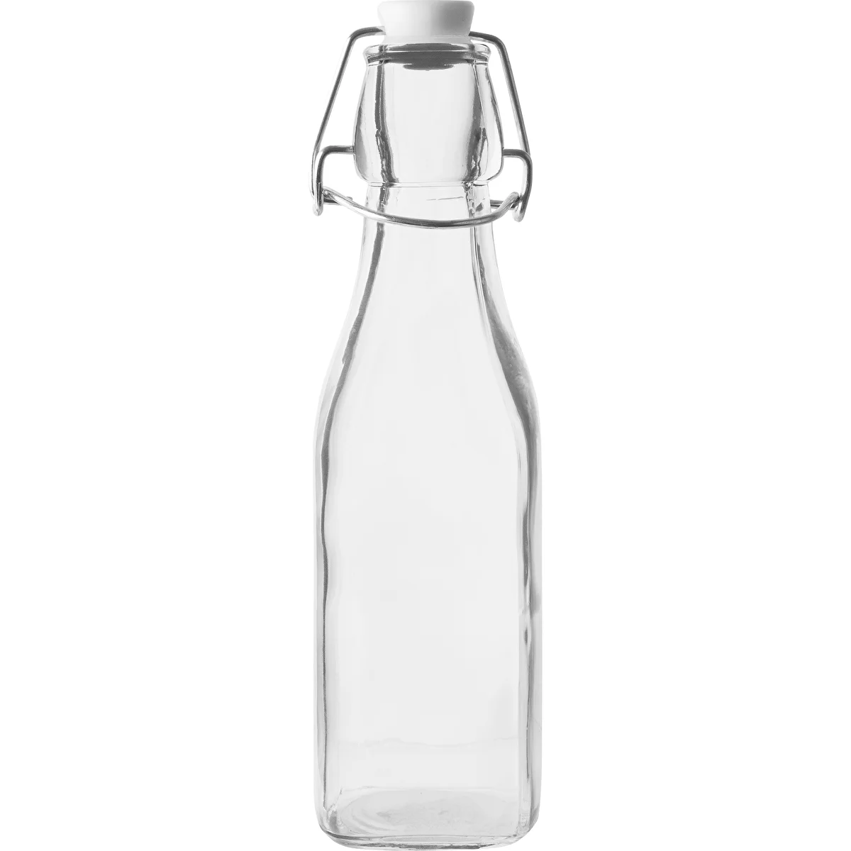 Hermētiski noslēdzama kvadrātveida pudele 250 ml