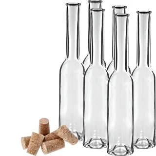 Pudeles uzlējumiem 200 ml (6 gab.) + 6 korķu 23/18 – photo 3