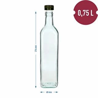 Marasca pudele 750 ml ar skrūvējamu vāciņu, 1 gab. – photo 4