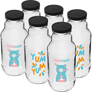 Pudele twist off 330 ml ar fi43 vāciņu un krāsainu apdruku - 6 gab. – photo 2