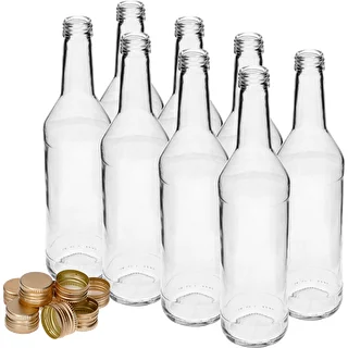 Pudele 500 ml degvīnam, taisna, ar skrūvējamiem korķiem – 8 gab. – photo 3