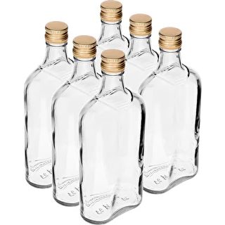 Plakanā pudele 500 ml ar skrūvējamu vāciņu, 6 gab. – photo 9
